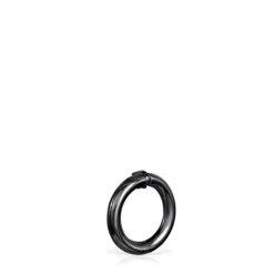 Anilla pequeña de plata dark silver Hold^TOUS New