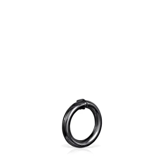 Anilla pequeña de plata dark silver Hold^TOUS New