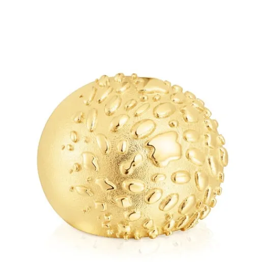 Anillo abombado con baño de oro 18 kt sobre plata Dybe^TOUS Outlet