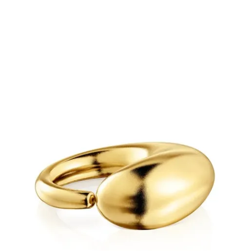 Anillo con baño de oro 18 kt sobre plata Balloon^TOUS Hot