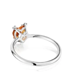 Anillo corazón de y citrino Color Pills^TOUS New