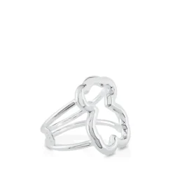 Anillo de plata motivo silueta oso  New Carrusel^TOUS New