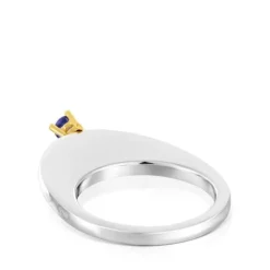 Anillo grande bicolor oval y iolita My Other Half^TOUS Discount