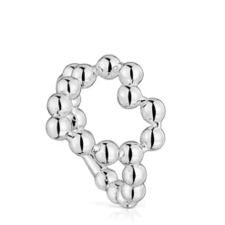Anillo grande de plata corazón Sugar Party^TOUS Outlet