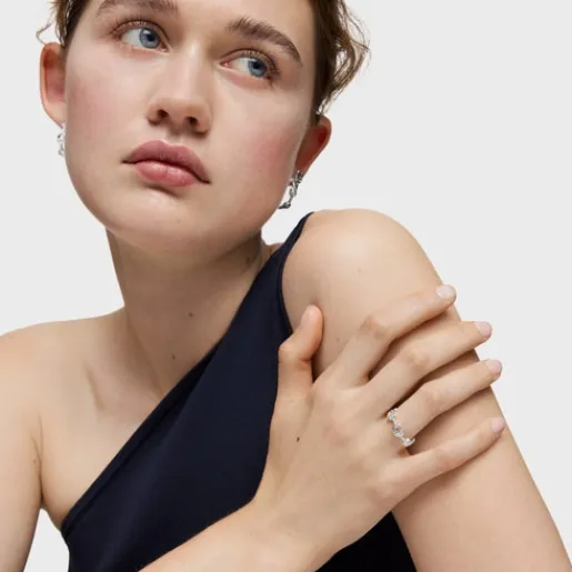 Anillo logo de plata MANIFESTO^TOUS Sale