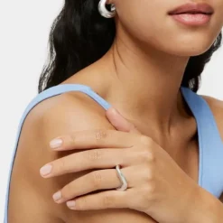 Anillo pequeño de plata Galia Basics^TOUS Sale