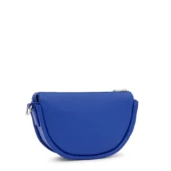 Bandolera mediana de piel azul eléctrico Miranda^TOUS Discount