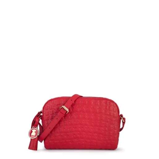 Bandolera Sherton de Piel roja^TOUS Outlet