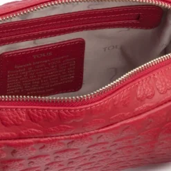 Bandolera Sherton de Piel roja^TOUS Outlet
