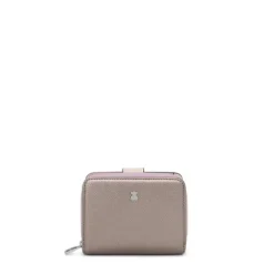 Billetera pequeña plateada New Dubai Saffiano^TOUS Online