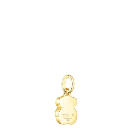Colgante con baño de oro 18 kt sobre plata y malaquita Icon Color^TOUS Hot
