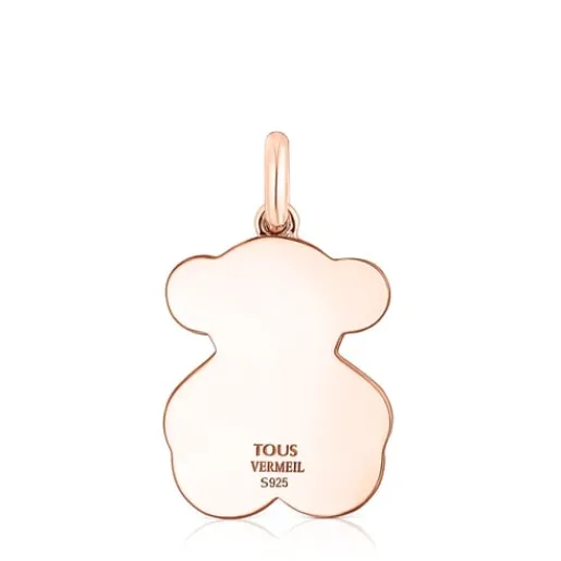 Colgante con baño de oro rosa 18 kt sobre plata y perlas Areia^TOUS Sale
