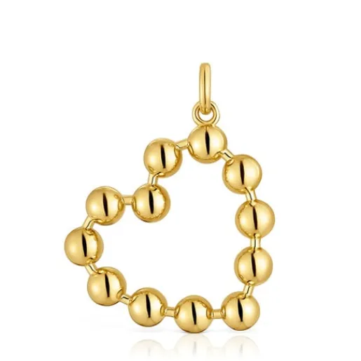Colgante corazón con baño de oro 18 kt sobre plata Sugar Party^TOUS Hot