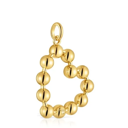 Colgante corazón con baño de oro 18 kt sobre plata Sugar Party^TOUS Hot