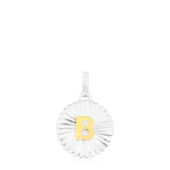 Colgante medalla letra B bicolor Alphabet^TOUS New