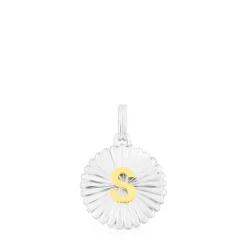Colgante medalla letra S bicolor Alphabet^TOUS Online