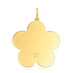 Colgante mediano flor con baño de oro 18 kt sobre plata 27 mm Sweet Dolls^TOUS Hot