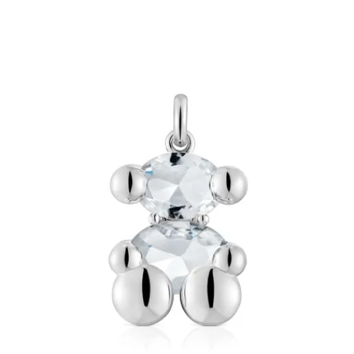 Colgante mediano motivo oso de y cuarzo cristal de roca Color Bear^TOUS Best