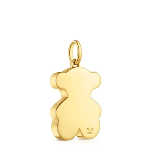 Colgante mediano oso con baño de oro 18 kt sobre plata 22 mm Sweet Dolls^TOUS Hot