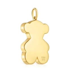 Colgante mediano oso con baño de oro 18 kt sobre plata 29 mm Sweet Dolls^TOUS