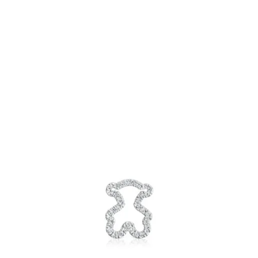 Colgante oso de oro blanco con diamantes 11,5 mm Icon Gems^TOUS Online