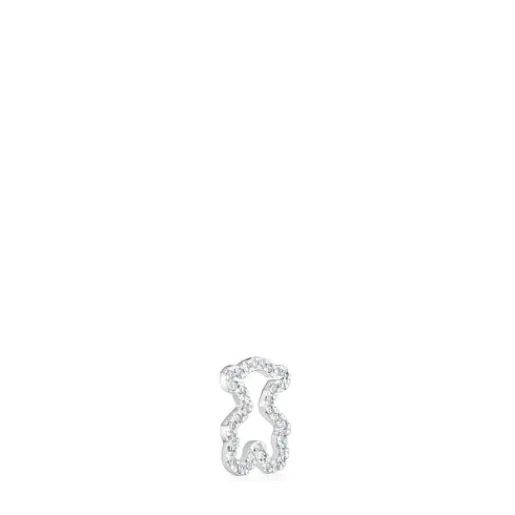 Colgante oso de oro blanco con diamantes 11,5 mm Icon Gems^TOUS Online