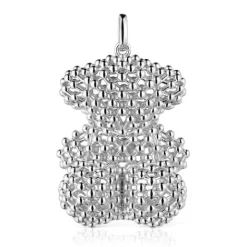 Colgante oso grande texturizado de plata Bold Bear^TOUS Hot