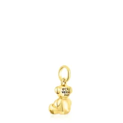 Colgante oso pequeño con baño de oro 18 kt sobre plata Bold Bear^TOUS Best
