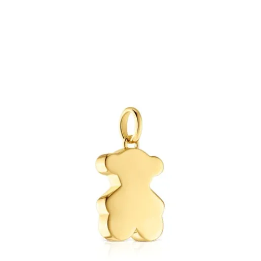 Colgante pequeño oso con baño de oro 18 kt sobre plata 16 mm Sweet Dolls^TOUS Best