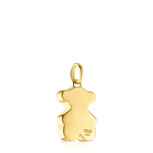 Colgante pequeño oso con baño de oro 18 kt sobre plata 16 mm Sweet Dolls^TOUS Best