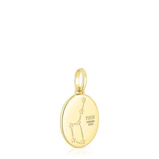 Colgante Sagitario con baño de oro 18 kt sobre plata, nácar y topacios Horoscope^TOUS Best