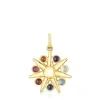 Colgante sol con baño de oro 18 kt sobre plata y gemas Magic Nature^TOUS Clearance