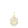 Colgante Virgo con baño de oro 18 kt sobre plata, nácar y topacios Horoscope^TOUS Hot