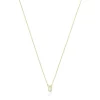 Collar corto de oro y 0,05 ct de diamantes letra Q Alphabet^TOUS Best