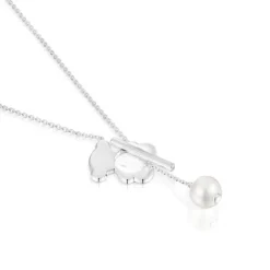 Collar corto oso de plata y perla cultivada I-Bear^TOUS Discount
