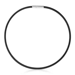 Collar de IP negro 4 mm Mesh Tube^TOUS