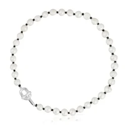 Collar de nylon negro con perlas cultivadas 44 cm MANIFESTO^TOUS Discount