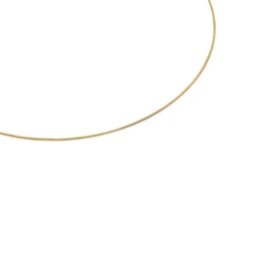Collar de oro y acero Mesh Tube^TOUS New