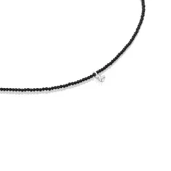 Collar de plata con ónix y motivo oso Bold Bear^TOUS New