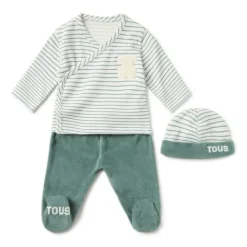 Conjunto de bebé de recién nacido Classic verde^TOUS Outlet
