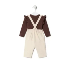 Conjunto de niña a rayas y liso Pink rosa^TOUS Online