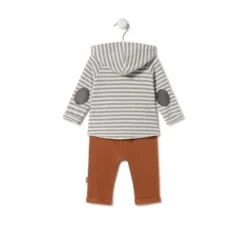Conjunto de niño a rayas con oso Grey único^TOUS Sale