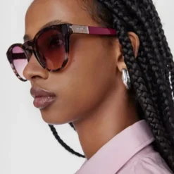 Gafas de sol Round Mesh burdeos^TOUS Discount