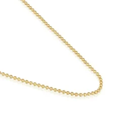 Gargantilla con baño de oro de 18 kt sobre plata con bolas 45 cm Basics^TOUS Hot