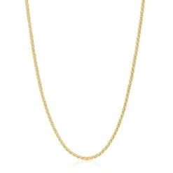 Gargantilla con baño de oro de 18 kt sobre plata y anillas 45 cm Chain^TOUS Discount