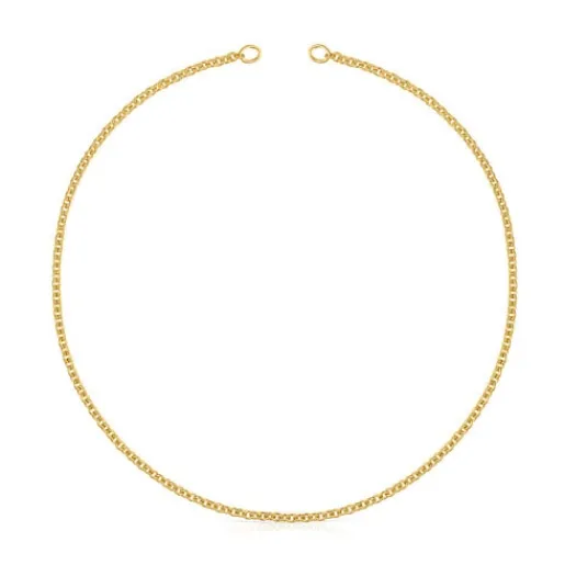 Gargantilla con baño de oro 18 kt sobre plata Hold^TOUS New