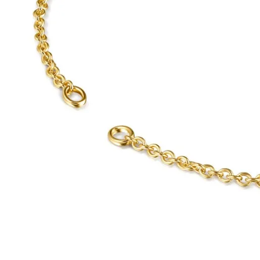 Gargantilla con baño de oro 18 kt sobre plata Hold^TOUS New