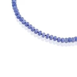 Gargantilla con baño de oro 18 kt sobre plata y cuarzita azul Hold Oval^TOUS Hot