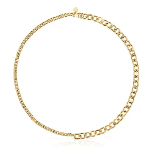 Gargantilla de baño de oro de 18 kt sobre plata cadena 43 cm Calin^TOUS