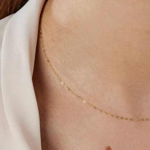 Gargantilla de oro con anillas ovales, 40 cm Chain^TOUS Best